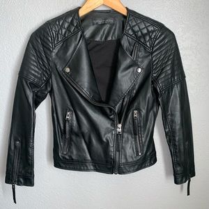 Topshop Petite Vegan Leather Jacket